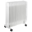 Calorifer electric cu ulei Adler Alb, 13 elementi, 3 trepte de putere 1000W/1500W/2500W