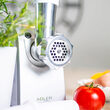 Masina de tocat carne cu accesorii carnati 1500 W, Alb/Gri, 3 site