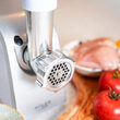 Masina de tocat carne cu accesorii carnati 1500 W, Alb/Gri, 3 site