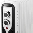 Calorifer electric cu ulei, 15 elementi, 4 x roti, 3 trepte de putere 1000W/1500W/2500W, Control al temperaturii, Alb