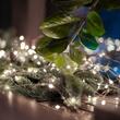 Instalatie luminoasa 20 x micro Led, Timer, Baterie 2 x AA, Lungime 1.9 m, Alb rece
