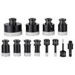 Set 11 carote diamantate pentru gresie, marmura, 6/8/10/20/25/28/32/35/45/50/65 mm, umed sau uscat, cutie depozitare