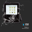 Proiector led cu incarcare solara 6W, 6400K, telecomanda