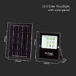 Proiector led cu incarcare solara 6W, 6400K, telecomanda