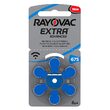 Set 6 Baterii auditive zinc aer Rayovac, marimea 675