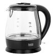 Fierbator electric cordless, Capacitate 1 l, putere 1630 W, cana gradata, Negru