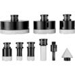 Set 6 carote diamantate pentru gresie, marmura, 20/25/35/50/75/100 mm, umed sau uscat, cutie depozitare
