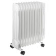 Calorifer electric cu ulei Adler Alb, 11 elementi, 3 trepte de putere 1000W/1500W/2500W