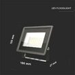 Proiector led 50 W, 6500K, IP65, 4300 lm, Aluminiu, Negru dimensiuni 180 x 27 x 150 mm