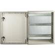 Tablou electric din fibra de sticla, Dimensiune 50 x 40 x 20 cm, 2 x chei, IP66, placa spate otel galvanizat detasabila