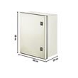 Tablou electric din fibra de sticla, Dimensiune 50 x 40 x 20 cm, 2 x chei, IP66, placa spate otel galvanizat detasabila
