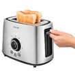 Prajitor de paine Inox, cu 9 niveluri de rumenire, 2 felii, 1000 W