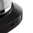 Cafetiera cu display digital, 1000W, bol din sticla, capacitate 1.25 l, Negru-Argintiu