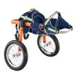 Carucior reabilitare pentru caini, 2 x roti mari, Reglabil Inaltime/Latime/Lungime, Aluminiu