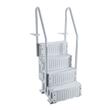 Scara pentru piscine, 4 trepte, balustrade dubla, max 180 kg, dimensiune 874 x 808 x 1985 mm, Gri