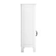Dulap de baie, 2 usi, MDF, Alb, 4 rafturi, 300 x 510 x 930 mm, kit anti-rasturnare