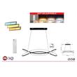 Lustra led 100W, 3CCT, dimabil, Telecomanda, 7000 lm, Negru, 88x100 cm