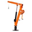 Macara telescopica pentru camioneta, pivotanta la 360 de grade, Capacitate 900 kg, cric hidraulic, troliu manual, brat pliabil