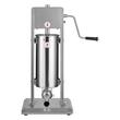 Masina manuala de umplut carnati, Inox, 5 l capacitate, 5 x tuburi, 2 x viteze rapid si lent, Verticala