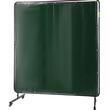 Perdea sudura impotriva scanteilor Vevor 183x183 cm, cadru otel, 4 roti, Verde