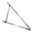 Set 2 x Suport panou solar 100-300 W, Ajustare flexibila 0-90°:, max 120 kg, 1040 x 1040 x 545 mm, Aluminiu, suruburi montaj incluse