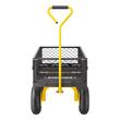 Carucior multifunctional pentru gradina, 1700 x 480 x 515 mm, Capacitate 227 kg, Otel, Roti gonflabile, Laterale detasabile