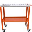 Masa pentru sudura mobila, 91.4 x 45.7 cm, Capacitate 550 kg, 4 x roti blocabile, Otel carbon