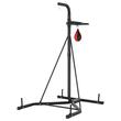 Suport pentru sac de box 2 in 1, Otel, 132x114x201 cm, Negru, max 65 kg, Inaltime reglabila 159-173 cm