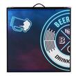 Joc de societate pliabil/portabil masa Beer Pong, Lungime 2.4 m, Inaltime reglabila, 6 x mingi, Lumini led