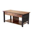 Masuta de cafea Lift Top, 2 in 1 Desktop birou Extensibil, 1060 x 500 x 488 mm, Maro