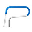 Balustrada inox pentru piscina, 805 x 100 x 585 mm, Capacitate 100 kg, protectie UV, accesorii montaj incluse