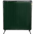Perdea sudura impotriva scanteilor Vevor 183x183 cm, cadru otel, 4 roti, Verde