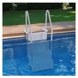 Scara pentru piscine, 4 trepte, balustrade dubla, max 180 kg, dimensiune 874 x 808 x 1985 mm, Gri