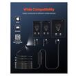 Camera inspectie endoscop IP67, Lungime 3 m, Android / iOS 9+, USB-C, Rezolutie 1920 x 1440, 8+1 lumini LED, Lentila 2x, Cablu rigid