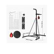 Suport pentru sac de box 2 in 1, Otel, 132x114x201 cm, Negru, max 65 kg, Inaltime reglabila 159-173 cm