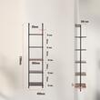 Raft metalic cu 5 x polite incluse din lemn, profil patrat 20x20 mm, Vivatechnix Industrial, 400 x 300 x 1780 mm