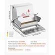 Hranitoare automata cu pedala pentru pasari, Capacitate 18 kg, Otel galvanizat, 470-535 x 425 x 405 mm