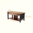 Masuta de cafea Lift Top, 2 in 1 Desktop birou Extensibil, 1060 x 500 x 488 mm, Maro