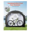 Cort camping pentru depozitare 2 x biciclete, 1 x intrari, fermoare duble, Impermeabil PU4000, 1950 x 810 x 1730 mm