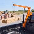 Macara telescopica pentru camioneta, pivotanta la 360 de grade, Capacitate 900 kg, cric hidraulic, troliu manual, brat pliabil