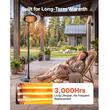 Incalzitor cu infrarosu pe suport, 2000 W, 3 x trepte caldura, Inaltime reglabila