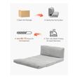 Canapea pentru doua persoane, max 200 kg, Extensibila, Husa detasabila lavabila, Dimensiuni extinse 2060 x 1545 x 150 mm