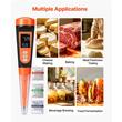 PH-metru alimentar, interval pH 0 la 14, rezoluție de 0,01 pH și o precizie de ±0,1 pH, IP68