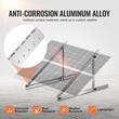 Set 4 x Suport panou solar 100-400 W, Ajustare flexibila 0-90°:, max 120 kg, 1140 x 1140 x 575 mm, Aluminiu, suruburi montaj incluse