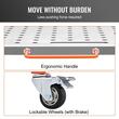 Masa pentru sudura mobila, 91.4 x 45.7 cm, Capacitate 550 kg, 4 x roti blocabile, Otel carbon