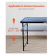 Joc de societate pliabil/portabil masa Beer Pong, Lungime 2.4 m, Inaltime reglabila, 6 x mingi, Lumini led