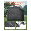Cort camping pentru depozitare 2 x biciclete, 1 x intrari, fermoare duble, Impermeabil PU4000, 1950 x 810 x 1730 mm