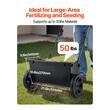 Distribuitor de ingrasaminte, seminte, sare, Latime raspandire 45.7 cm, 2 x Roti, Capacitate 22.5 kg