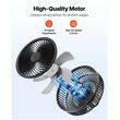 Ventilator pentru sere cu clips, 6 W, Oscilatie, 10 viteze, compatibil powerbank si surse cc 12 V