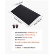 Rampa mobila de prag, Aluminiu, 810 x 390 mm, capacitate max 180 kg, Negru, Antiderapanta